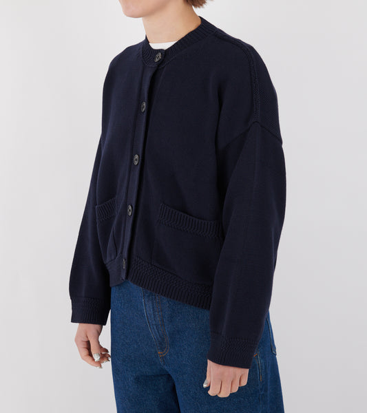 Cobe Cotton Cardigan Navy