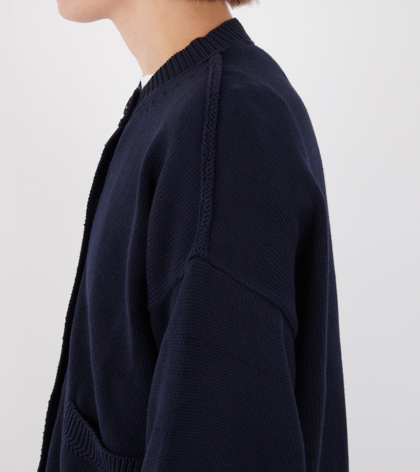 Cobe Cotton Cardigan Navy