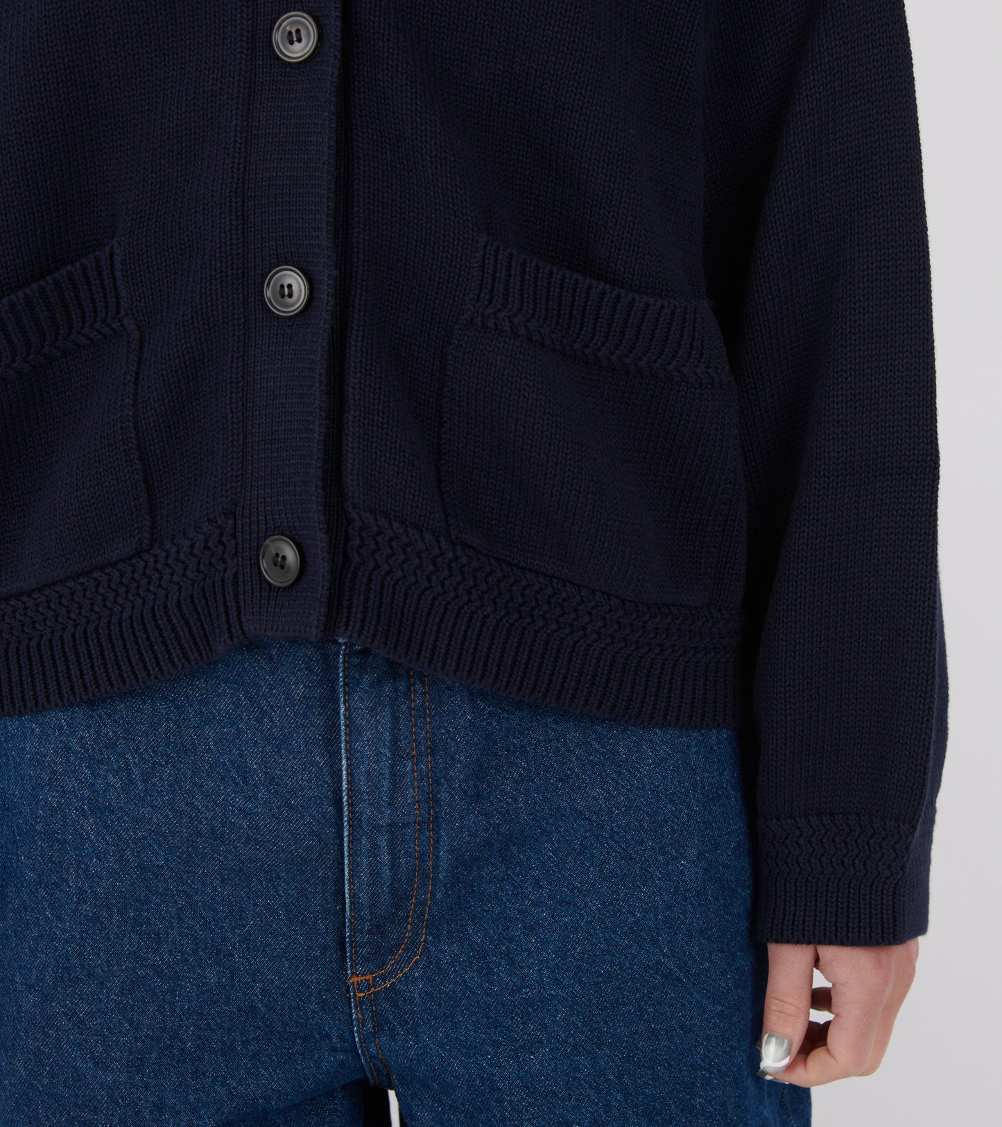 Cobe Cotton Cardigan Navy