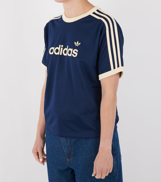 Linear Mesh T-shirt Night Indigo/Warm Vanilla