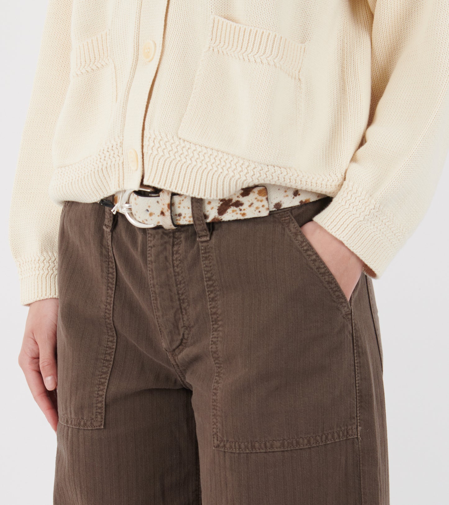Guell Jeans Chevron Brown