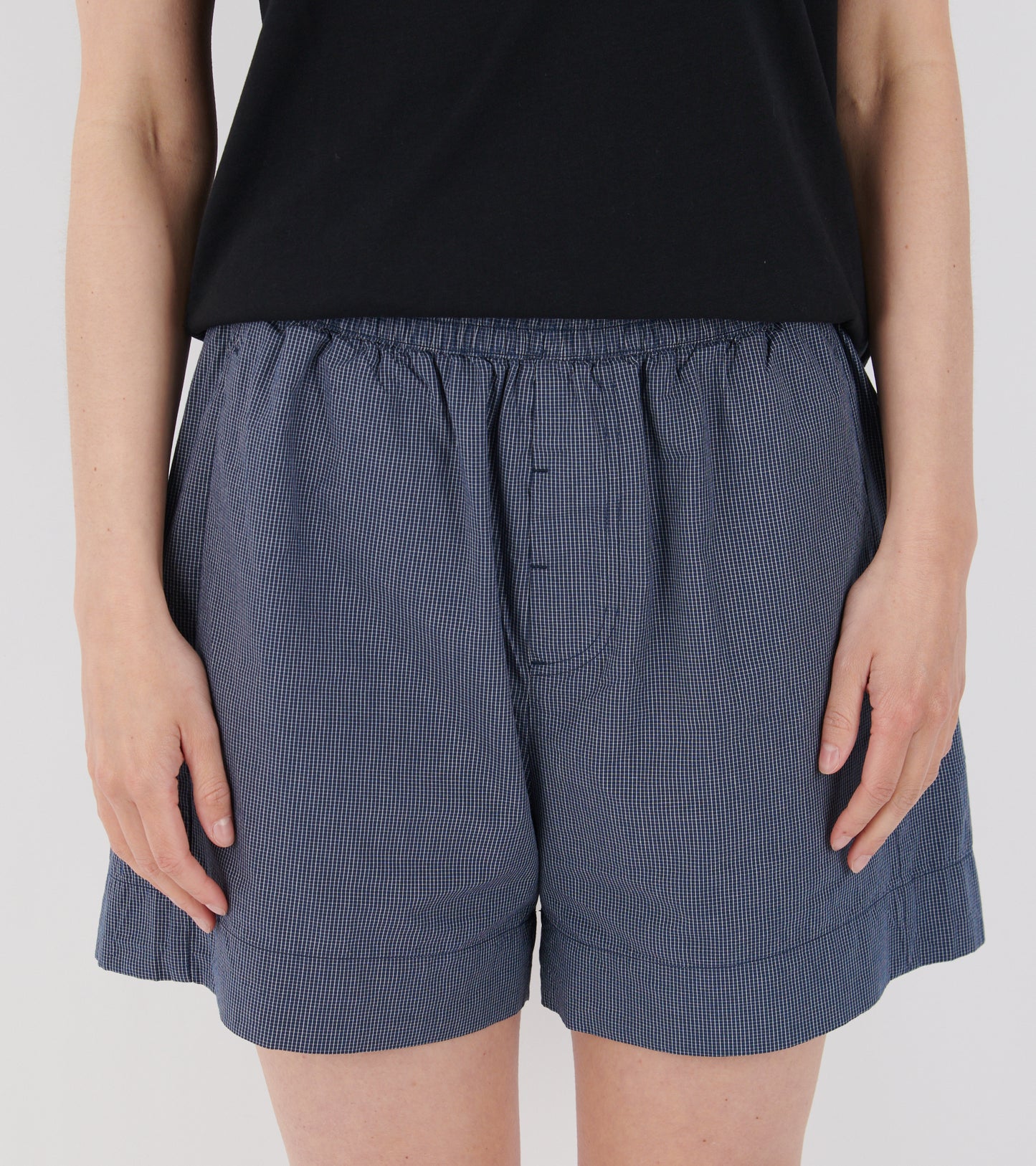 Casual Shorts Navy Check