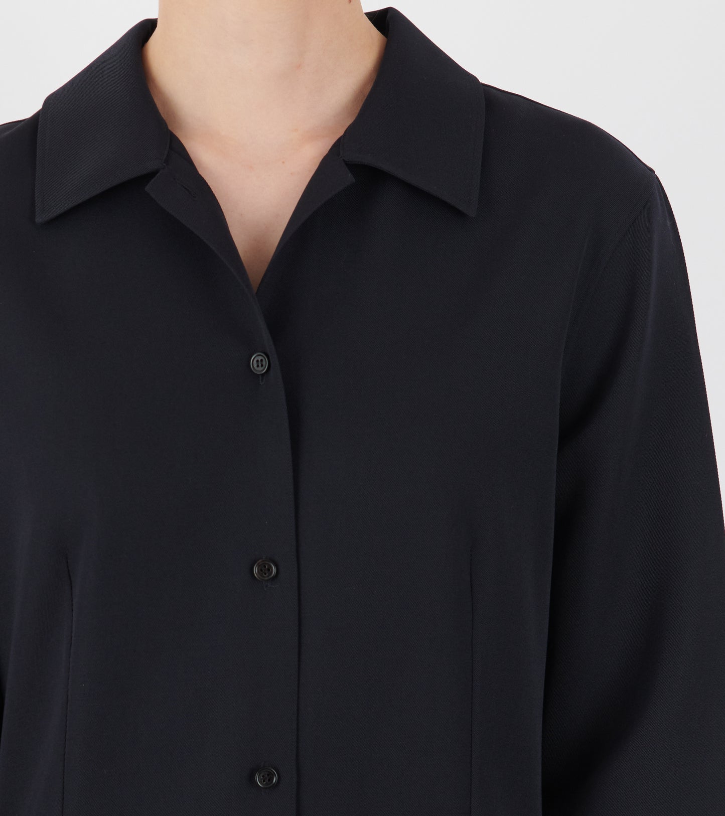 Sharp Wool Short Dress Midnight