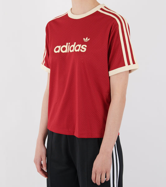 Linear Mesh T-shirt Team Victory Red/Warm Vanilla