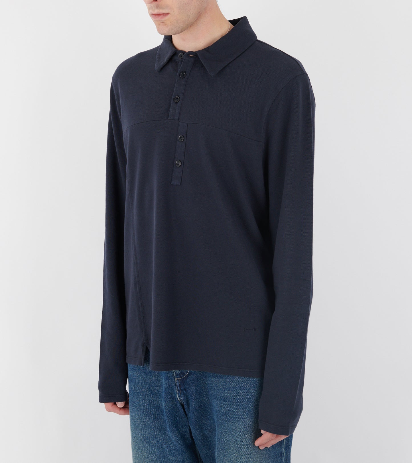 Gruar Longsleeve Polo Navy