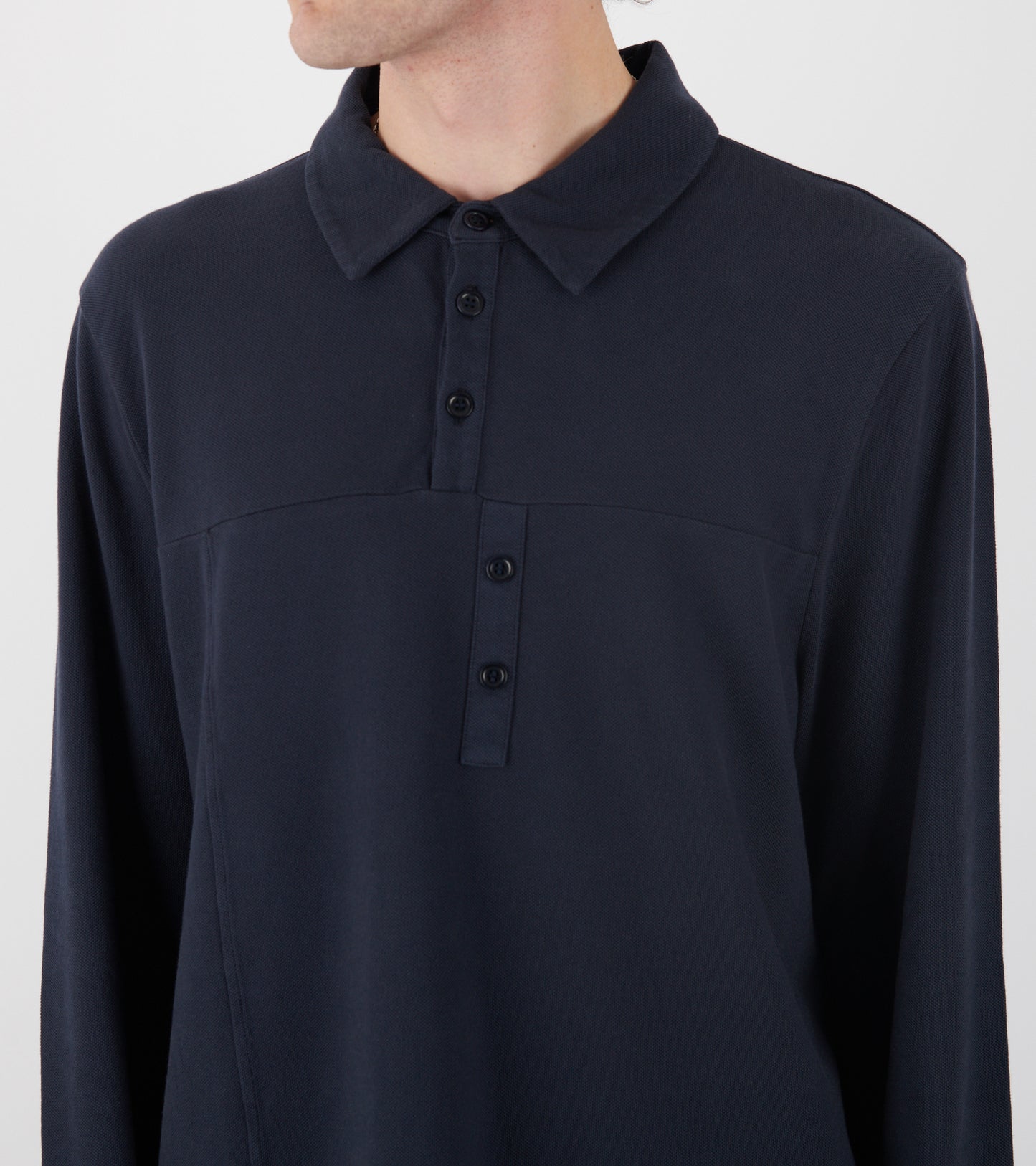 Gruar Longsleeve Polo Navy