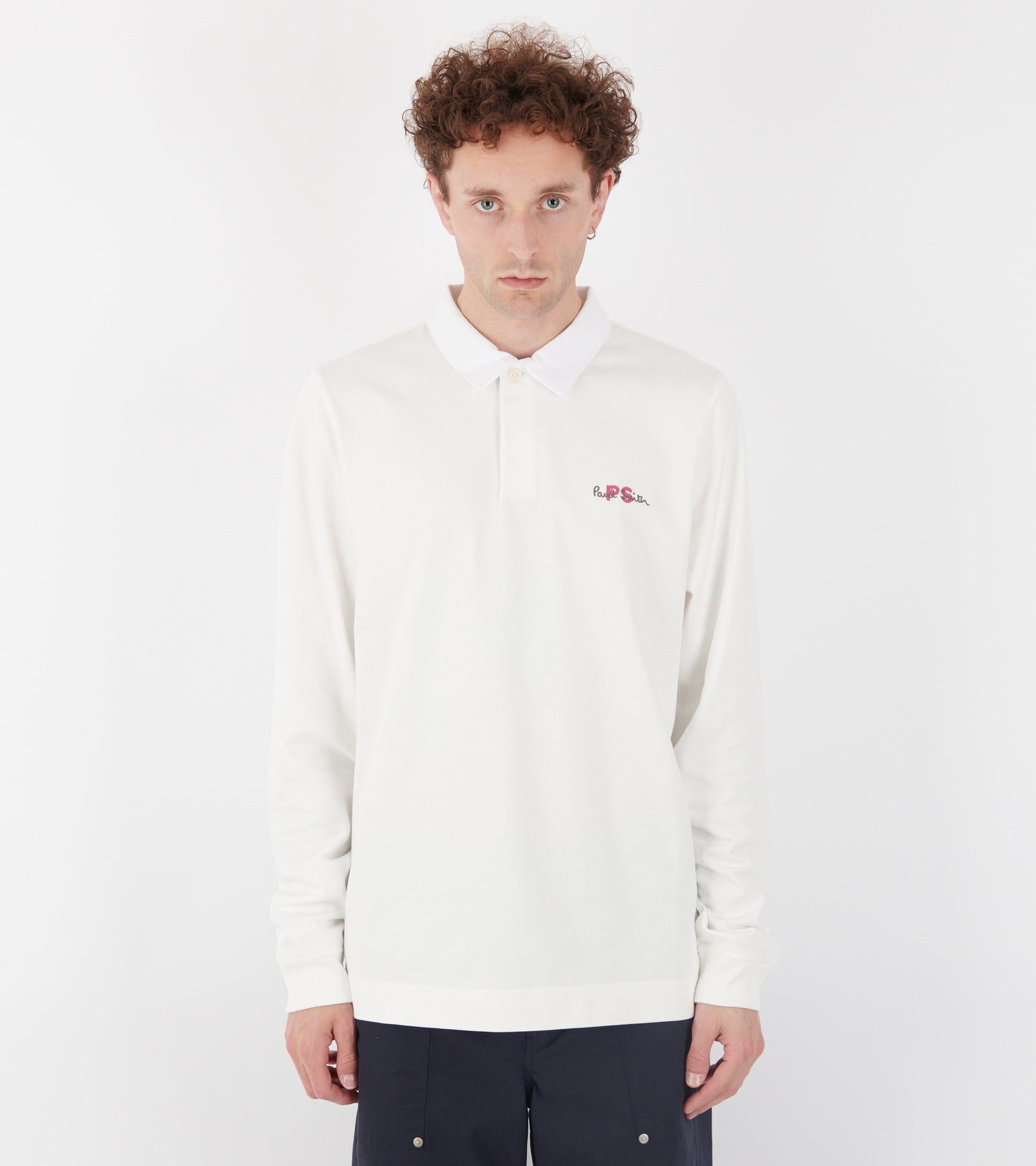 PS Logo Rugby Top White