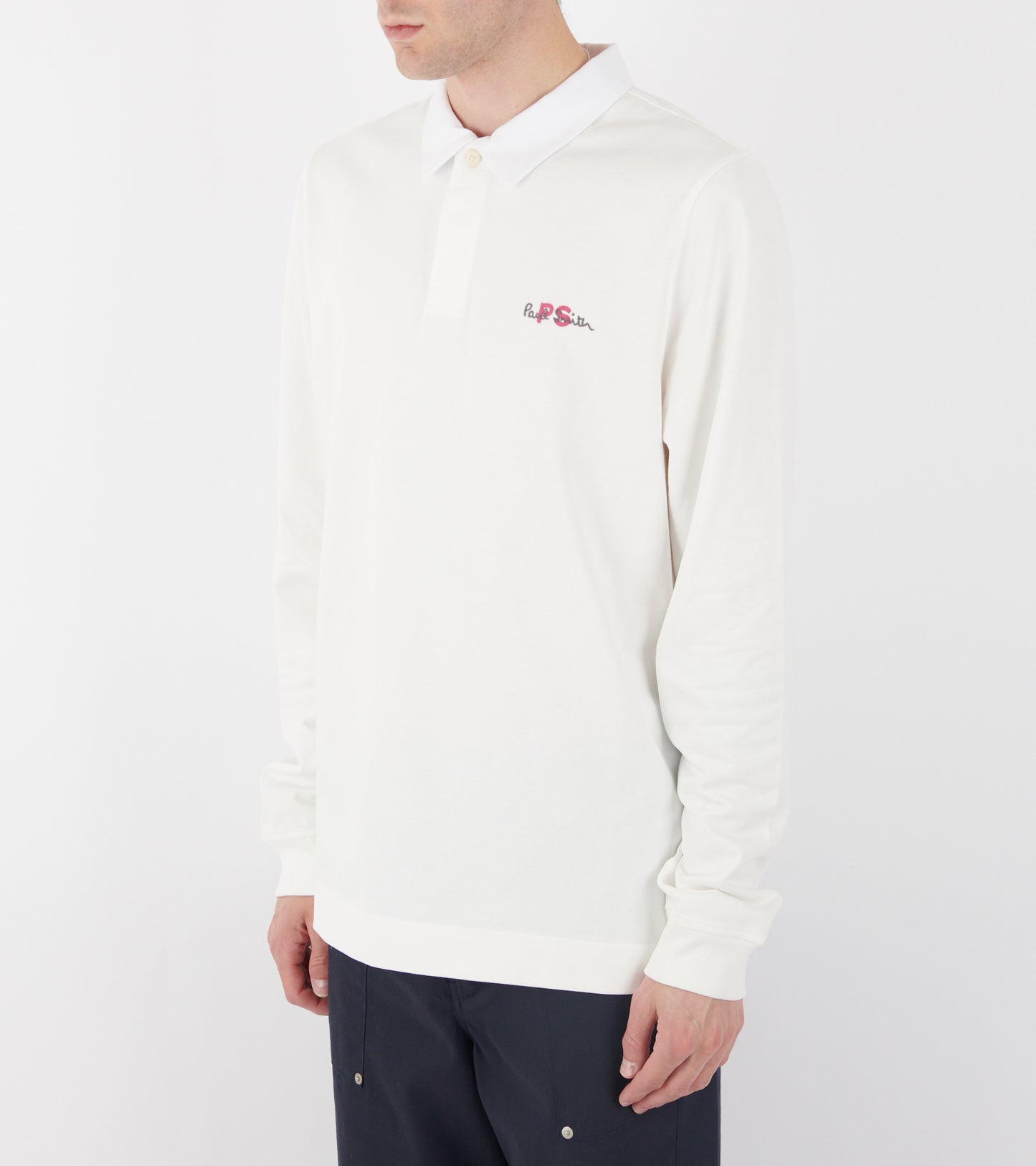 PS Logo Rugby Top White