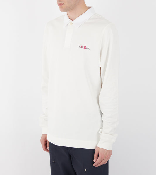 PS Logo Rugby Top White