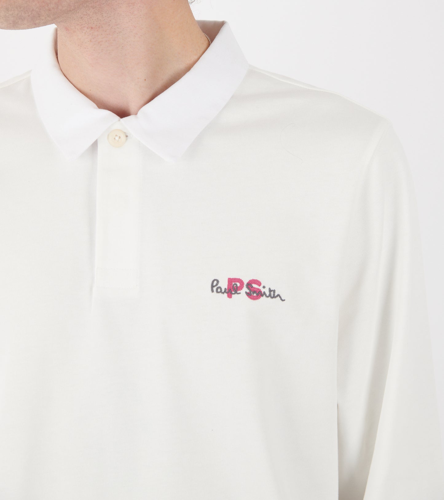 PS Logo Rugby Top White
