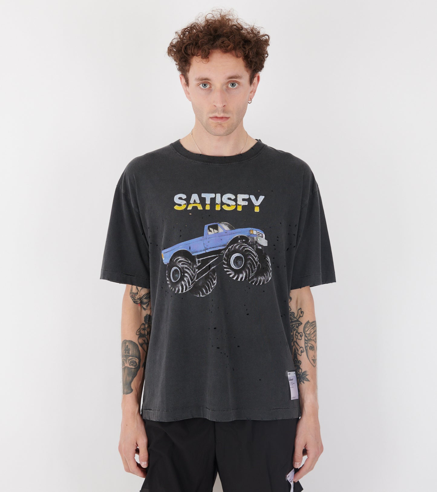 MothTech Truck T-shirt Aged Black