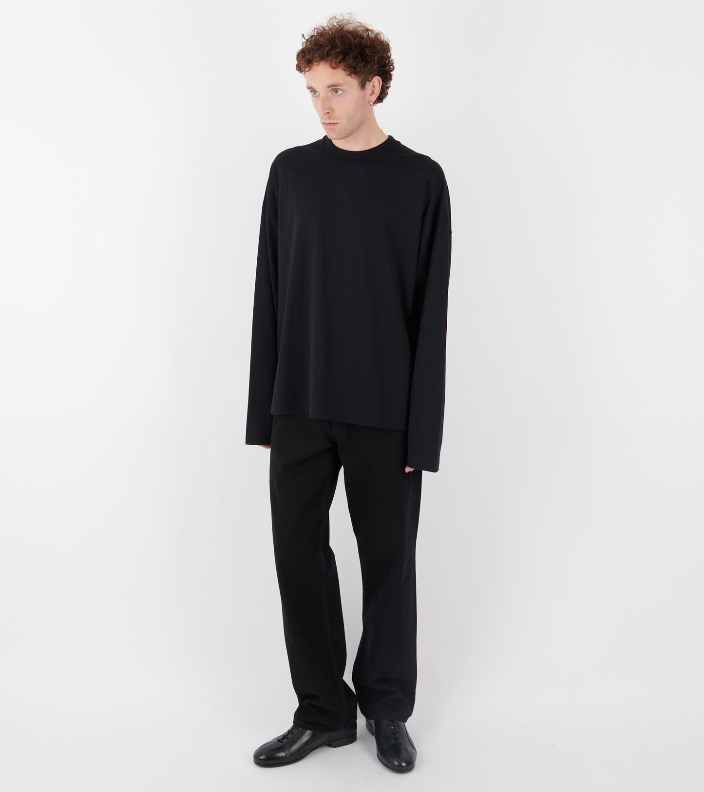 Plain Logo L/S T-shirt Black
