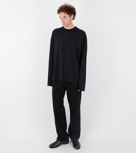 Plain Logo L/S T-shirt Black