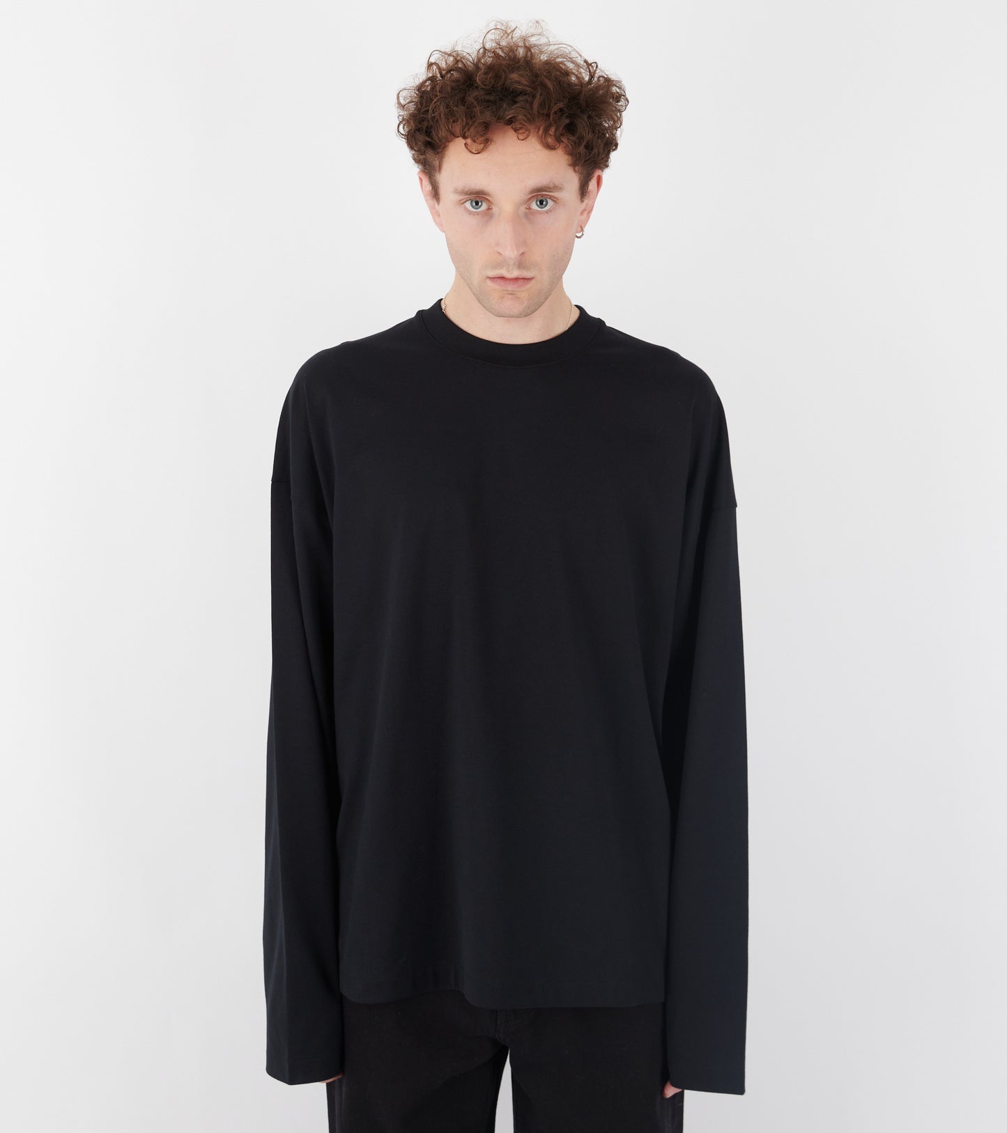 Plain Logo L/S T-shirt Black