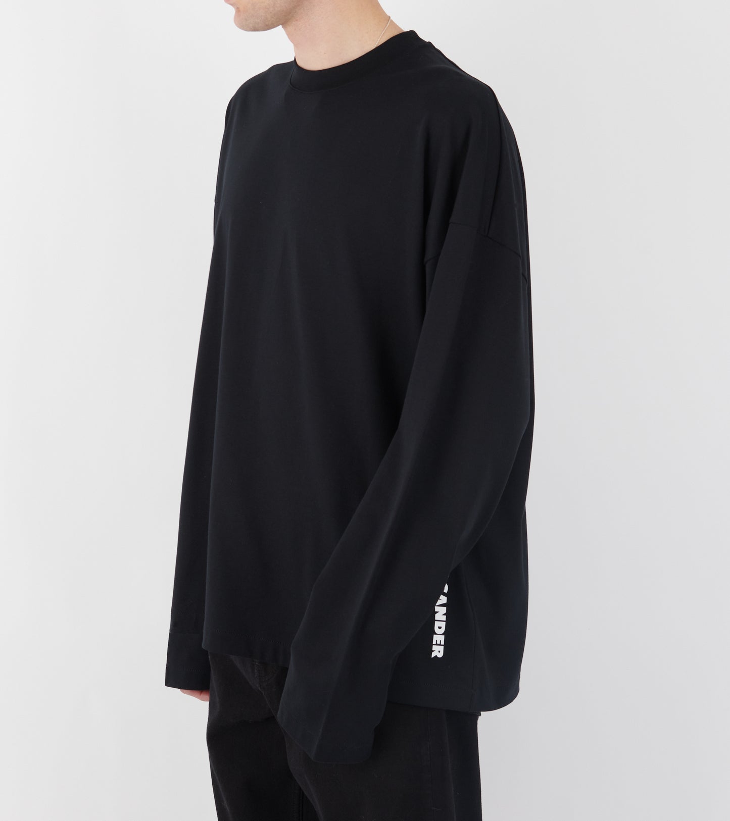 Plain Logo L/S T-shirt Black
