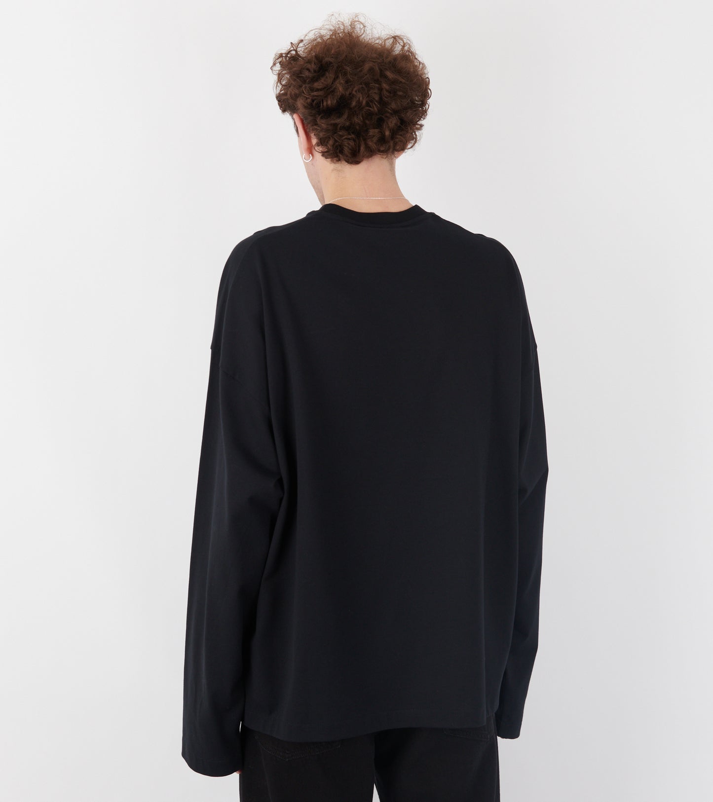 Plain Logo L/S T-shirt Black