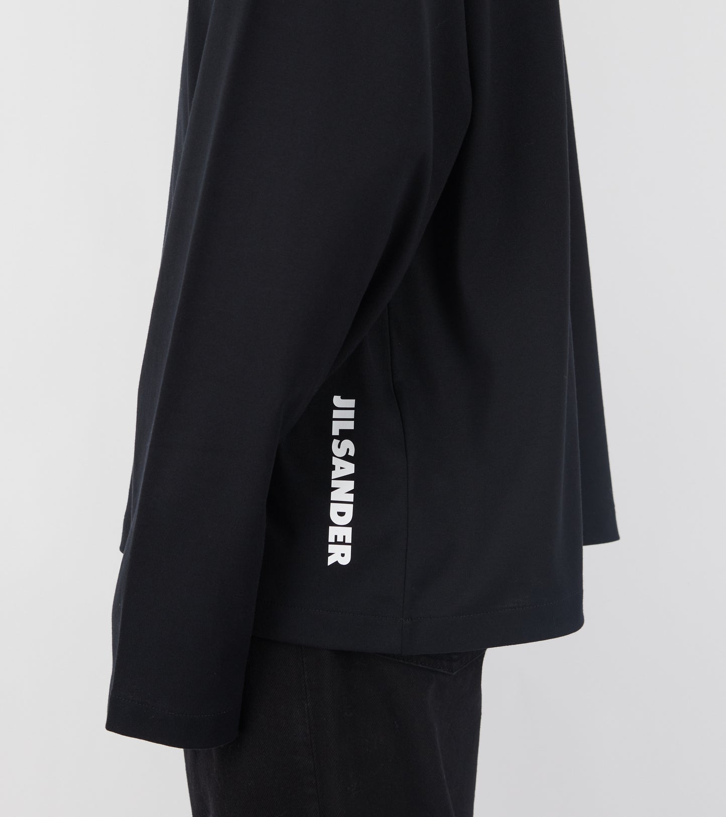 Plain Logo L/S T-shirt Black