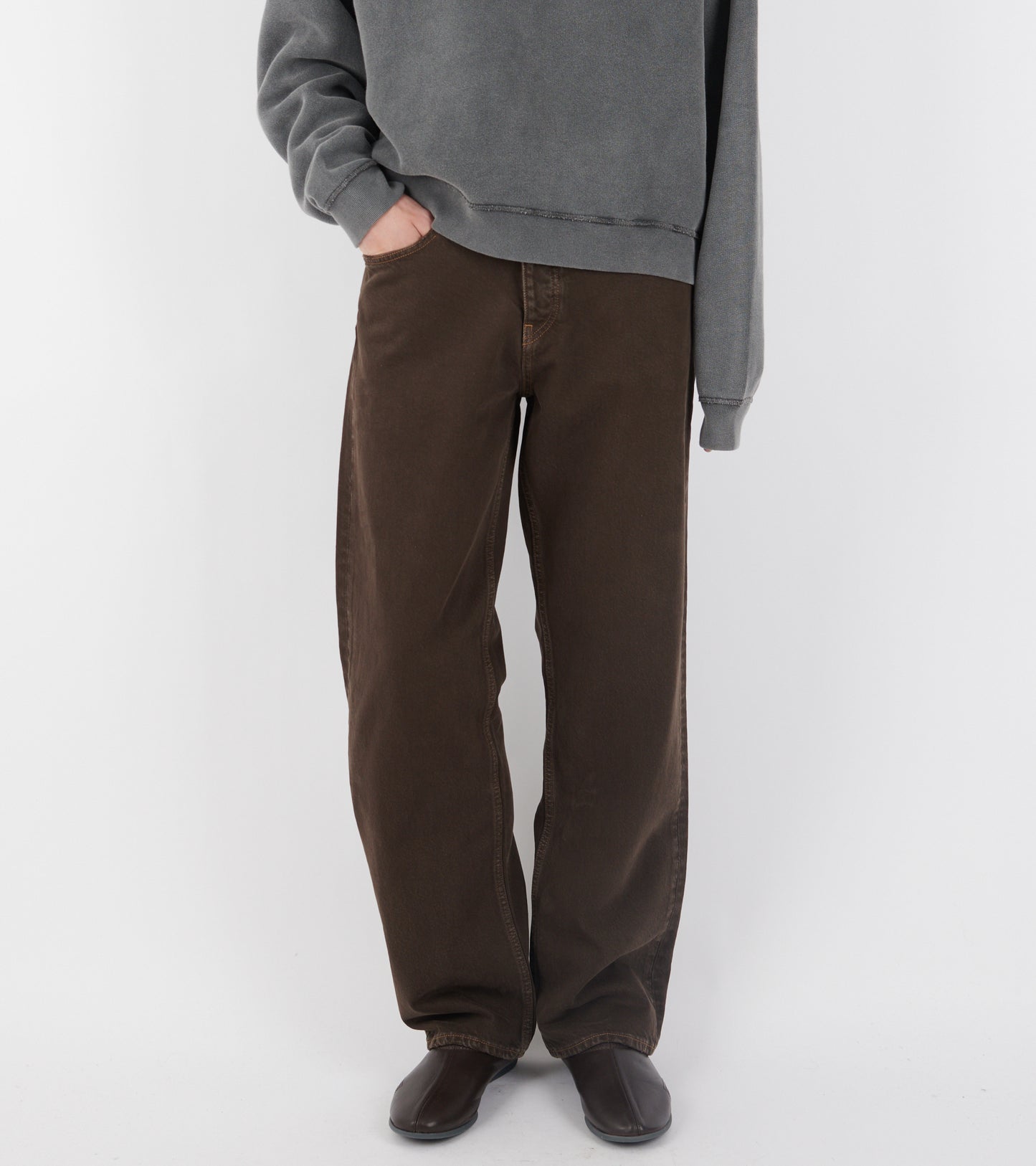 Loose Jeans Vintage Brown