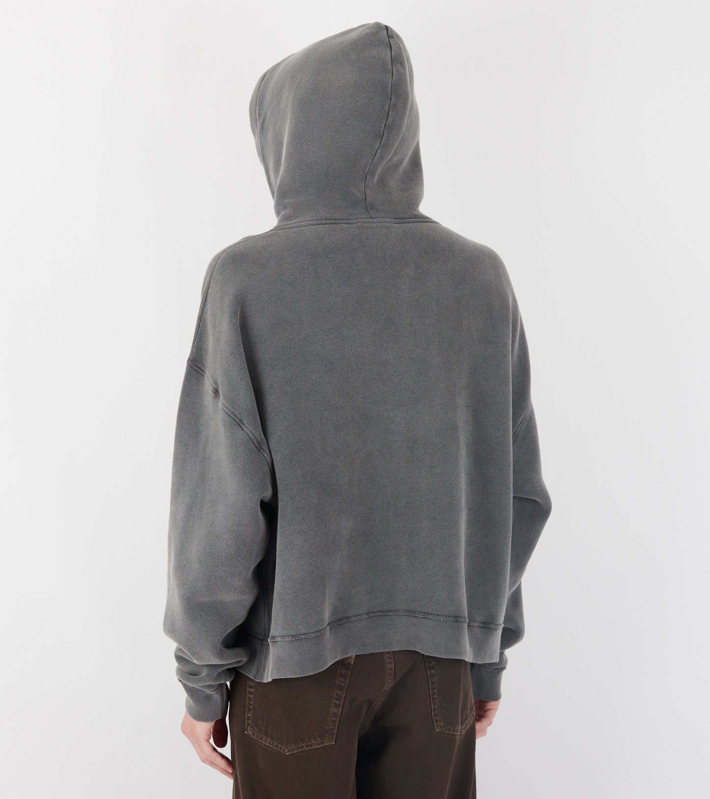 Hood Sweat Antracite Washed