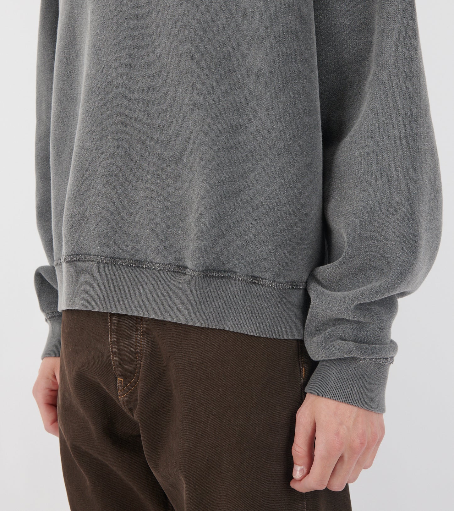 Hood Sweat Antracite Washed