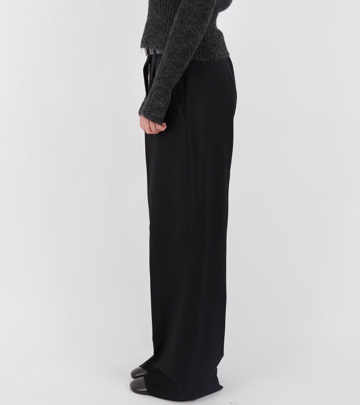 Universe Trouser Black Worsted Wool