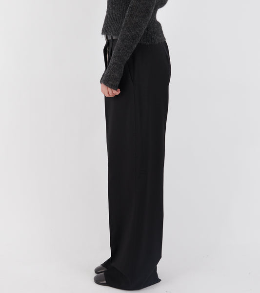 Universe Trouser Black Worsted Wool