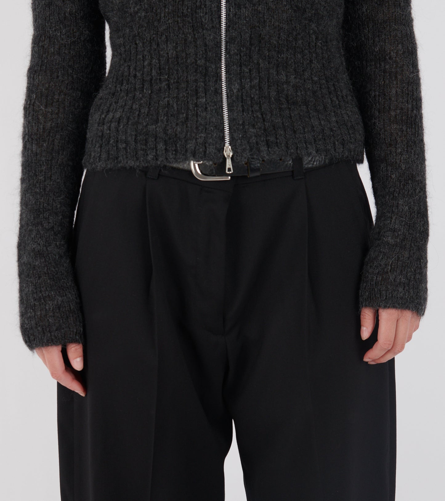 Universe Trouser Black Worsted Wool