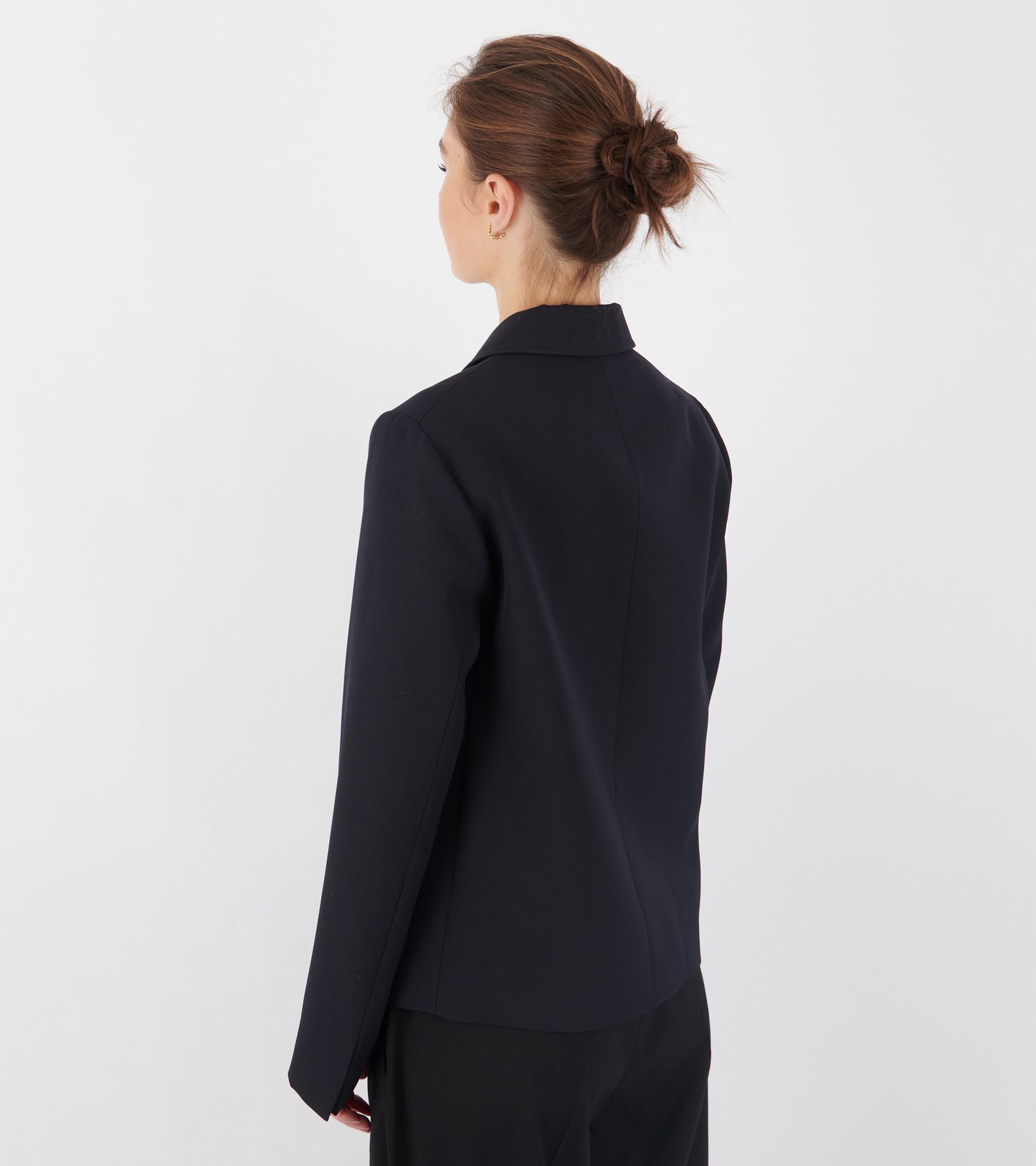 Wool Gabardine Jacket Midnight