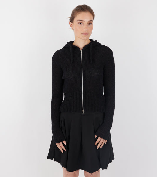 Object Skirt Black Worsted Wool