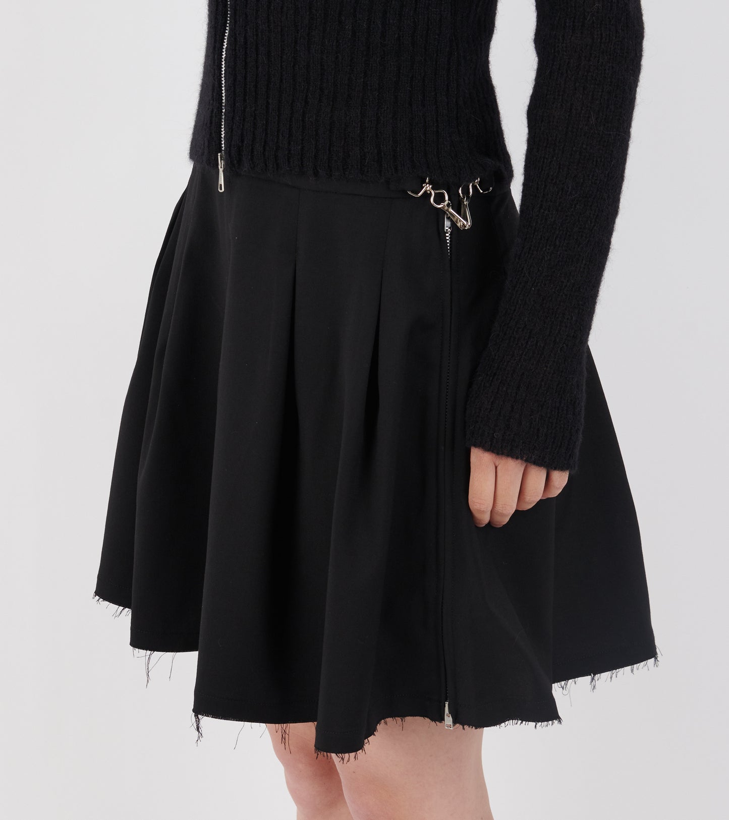 Object Skirt Black Worsted Wool