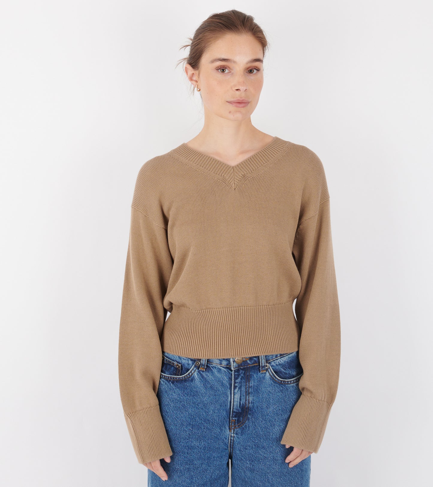 Nanna Cotton Knit Toffee
