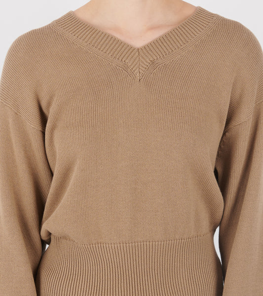 Nanna Cotton Knit Toffee