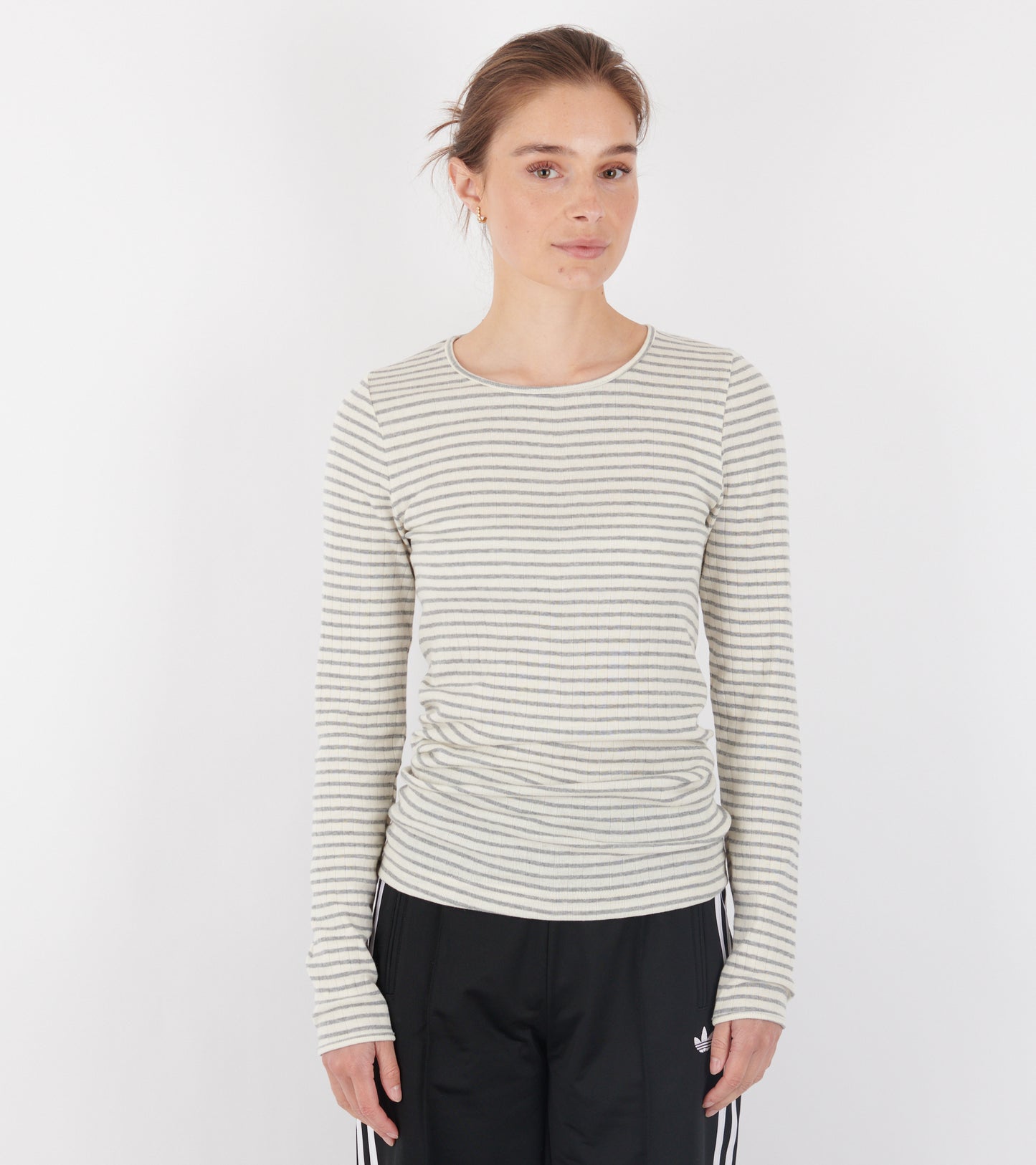 101 Rib NPS Stripes Ecru/Light Grey