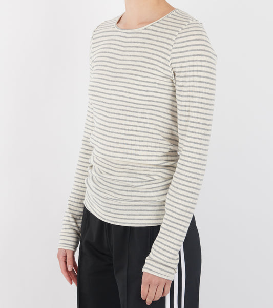101 Rib NPS Stripes Ecru/Light Grey