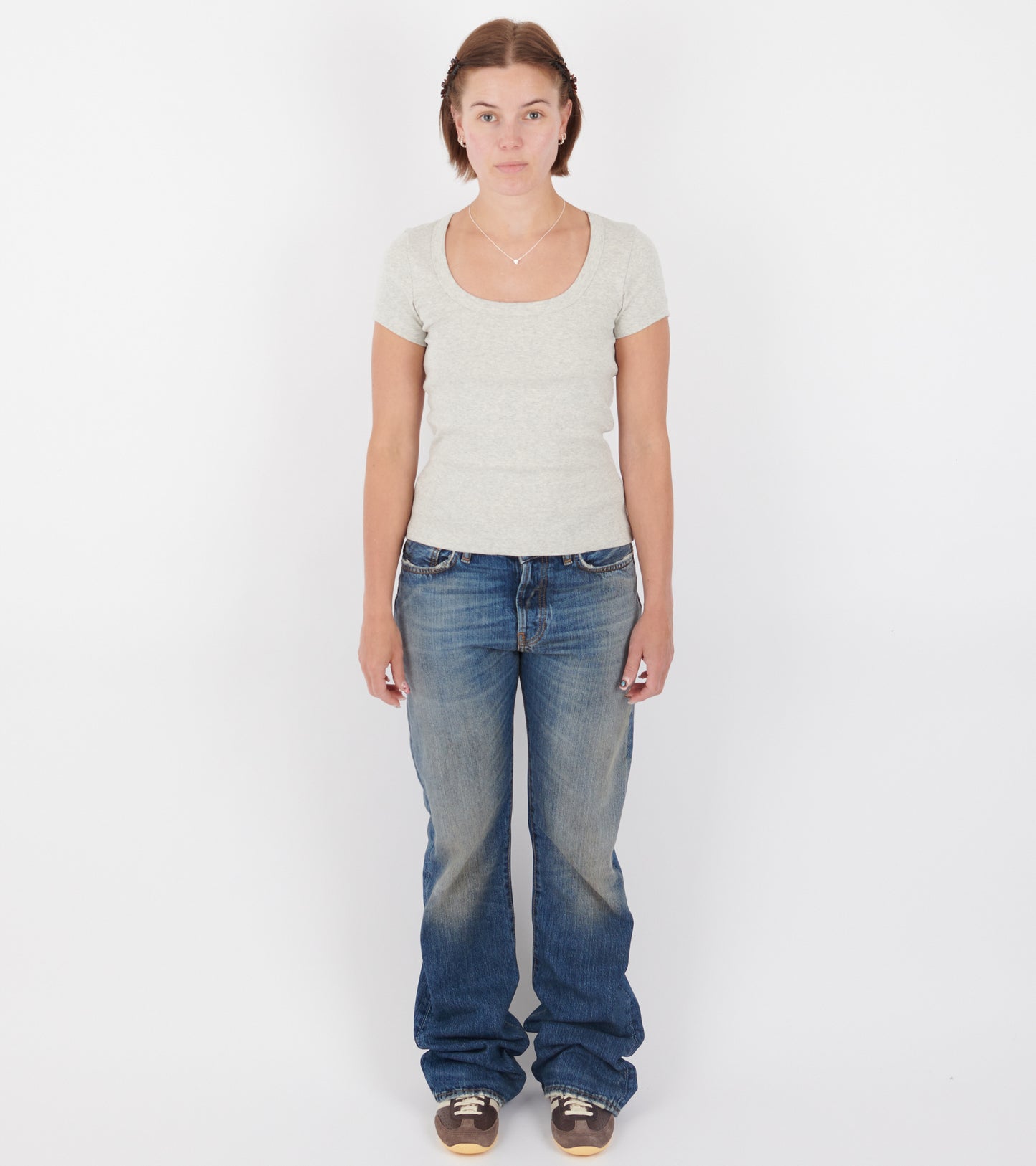 Lulu Baby Tee Heather Grey