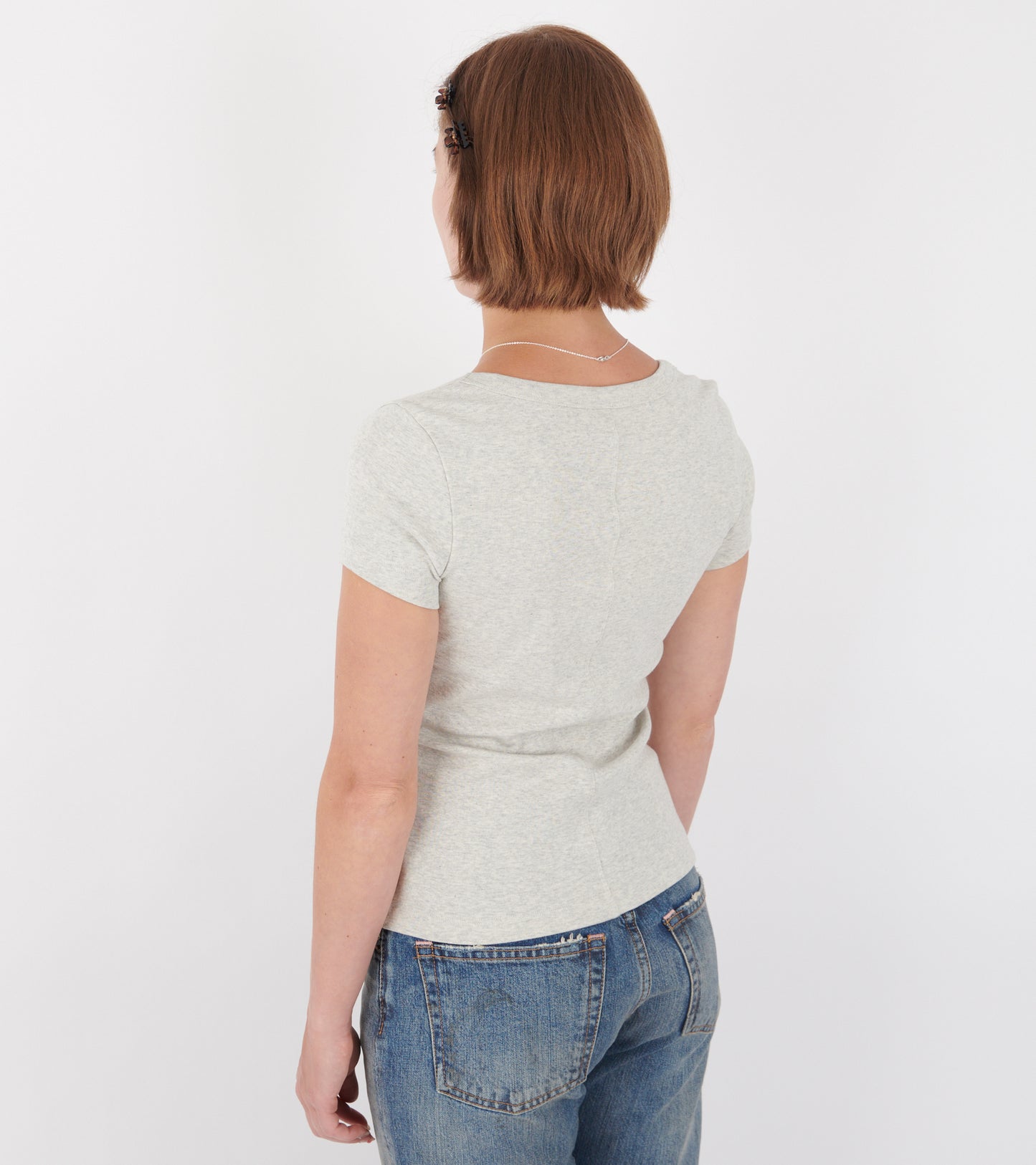 Lulu Baby Tee Heather Grey