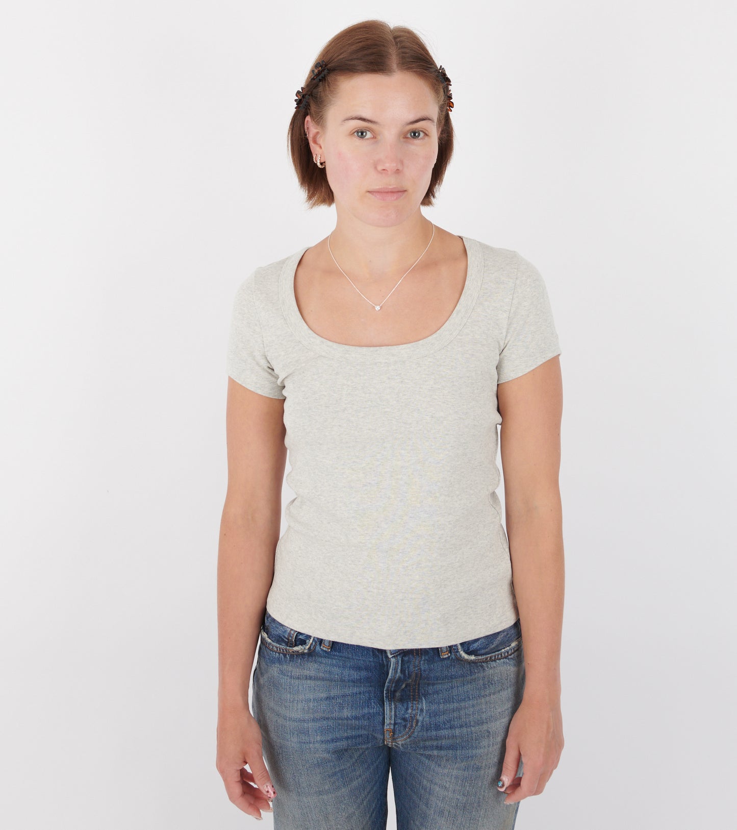 Lulu Baby Tee Heather Grey