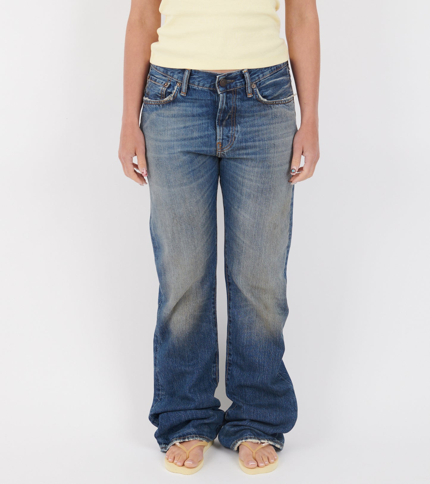 2009F Regular Fit Jeans Mid Blue Bingo