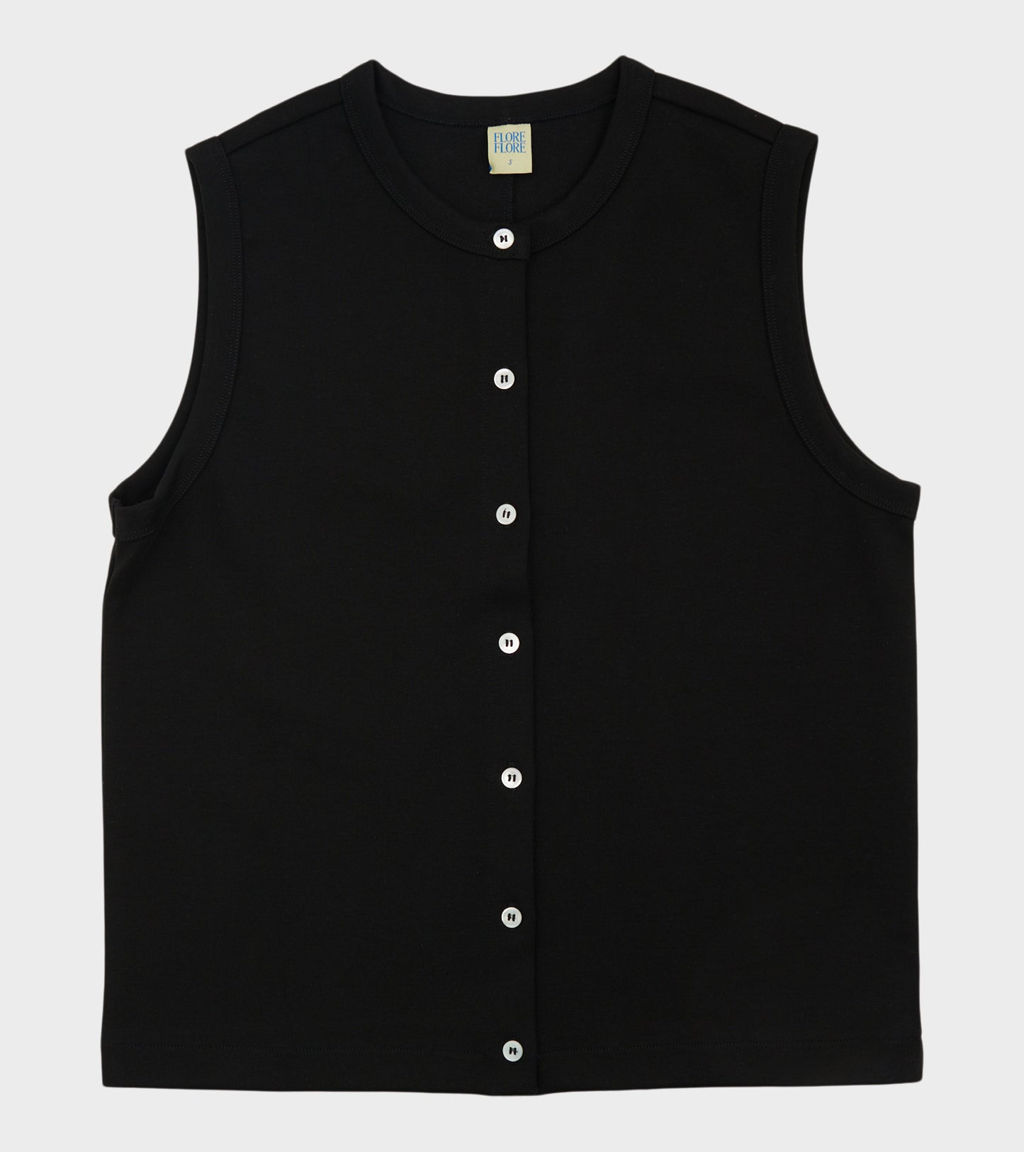 Poppy Sleeveless Cardigan Black