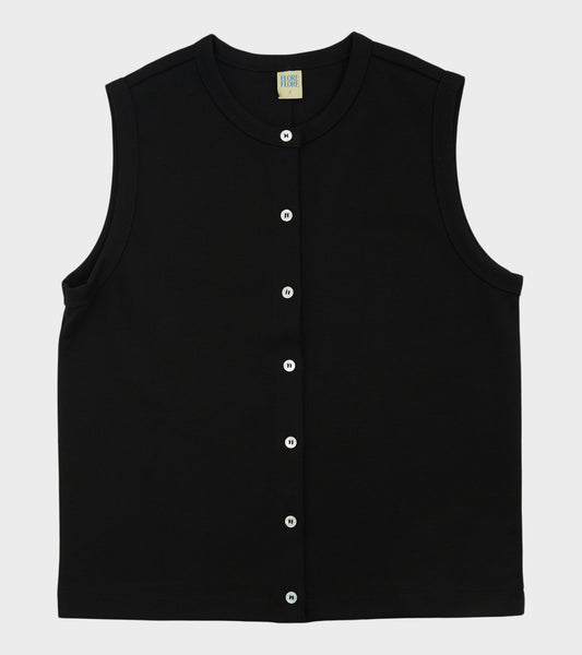 Poppy Sleeveless Cardigan Black