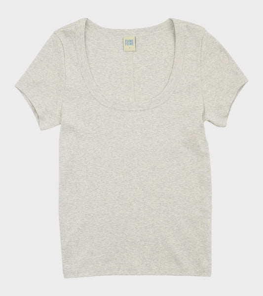 Lulu Baby Tee Heather Grey