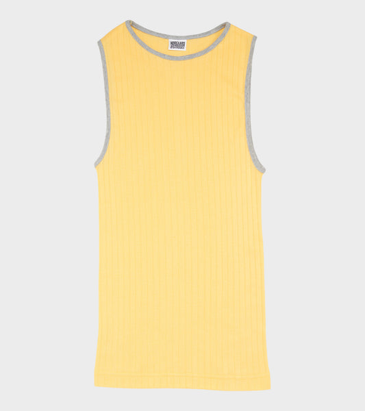 101 Tank Top Kontrast Yellow/Light Grey