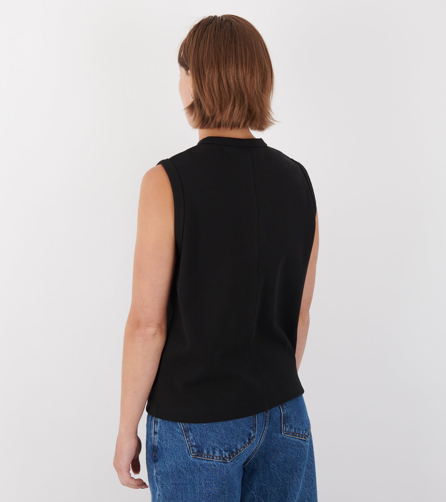 Poppy Sleeveless Cardigan Black