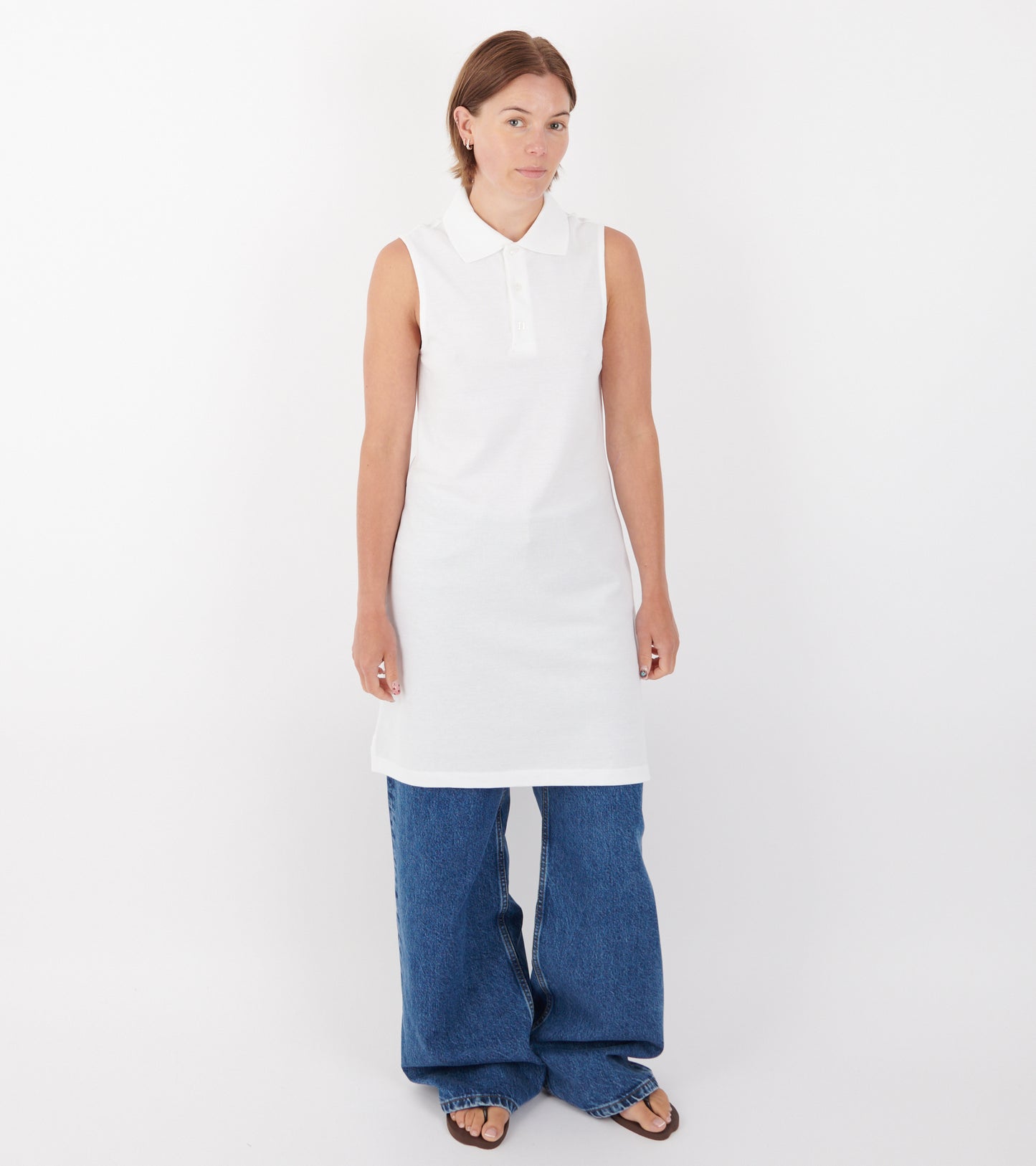 Lauren Polo Dress White