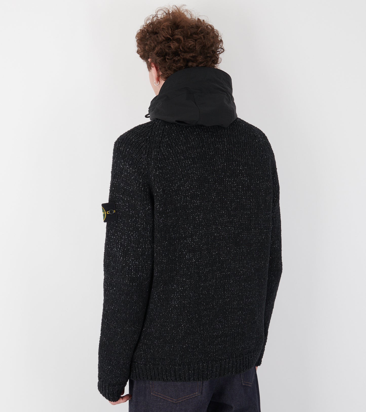 Con Interno Reversible Knit Jacket Black