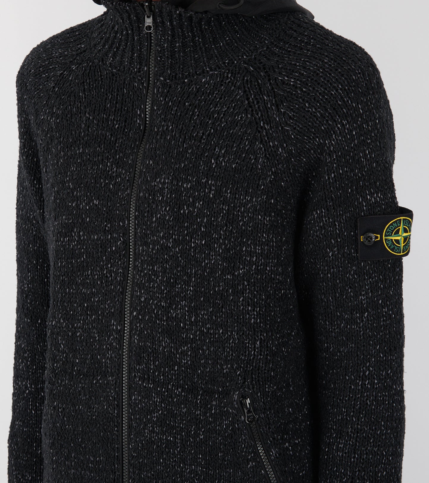Con Interno Reversible Knit Jacket Black