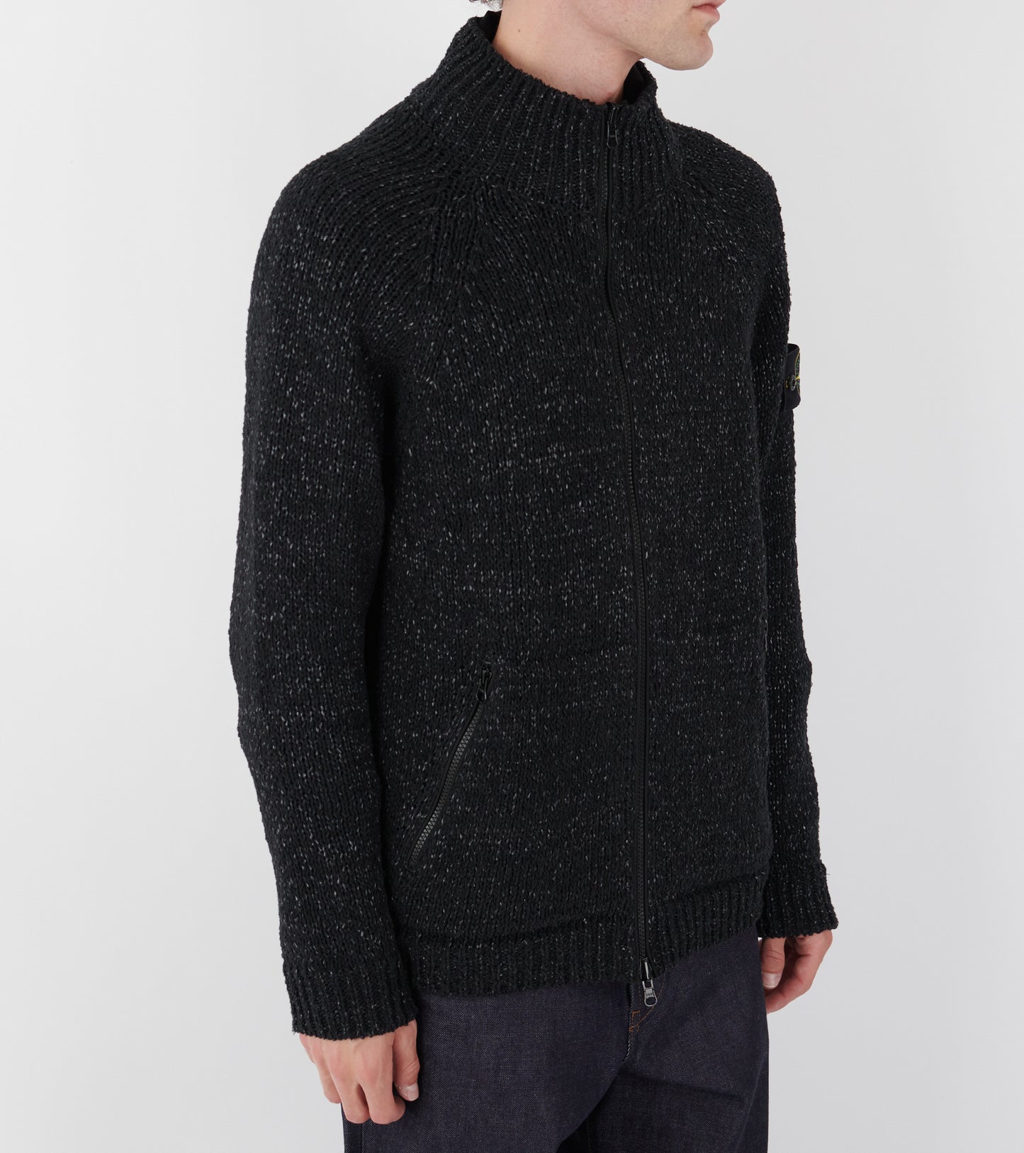 Con Interno Reversible Knit Jacket Black