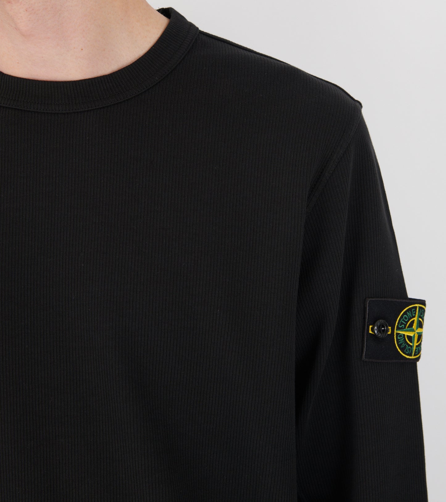 Lightweight Rib Sweatshirt Black