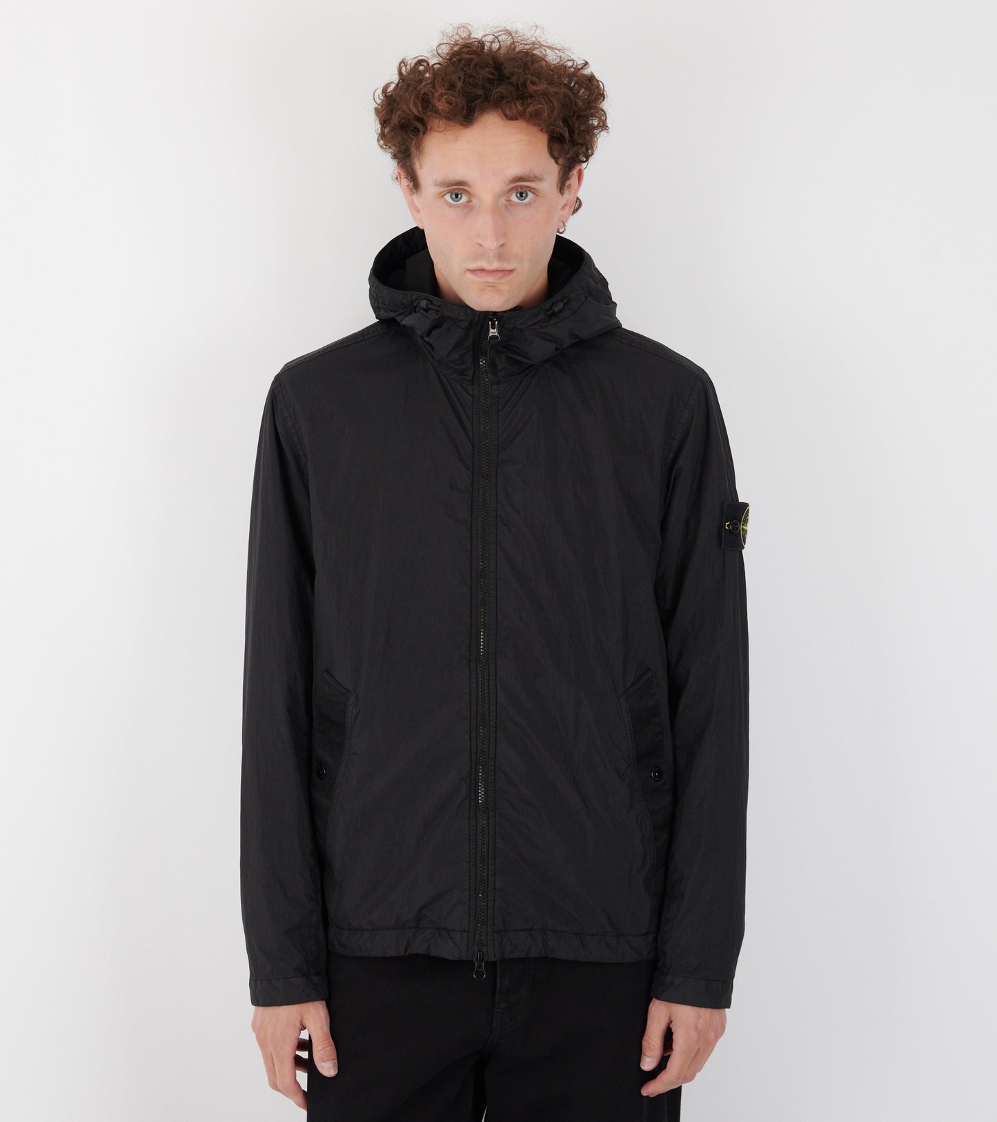 Garment Dyed Crinkle Reps NY Jacket Black