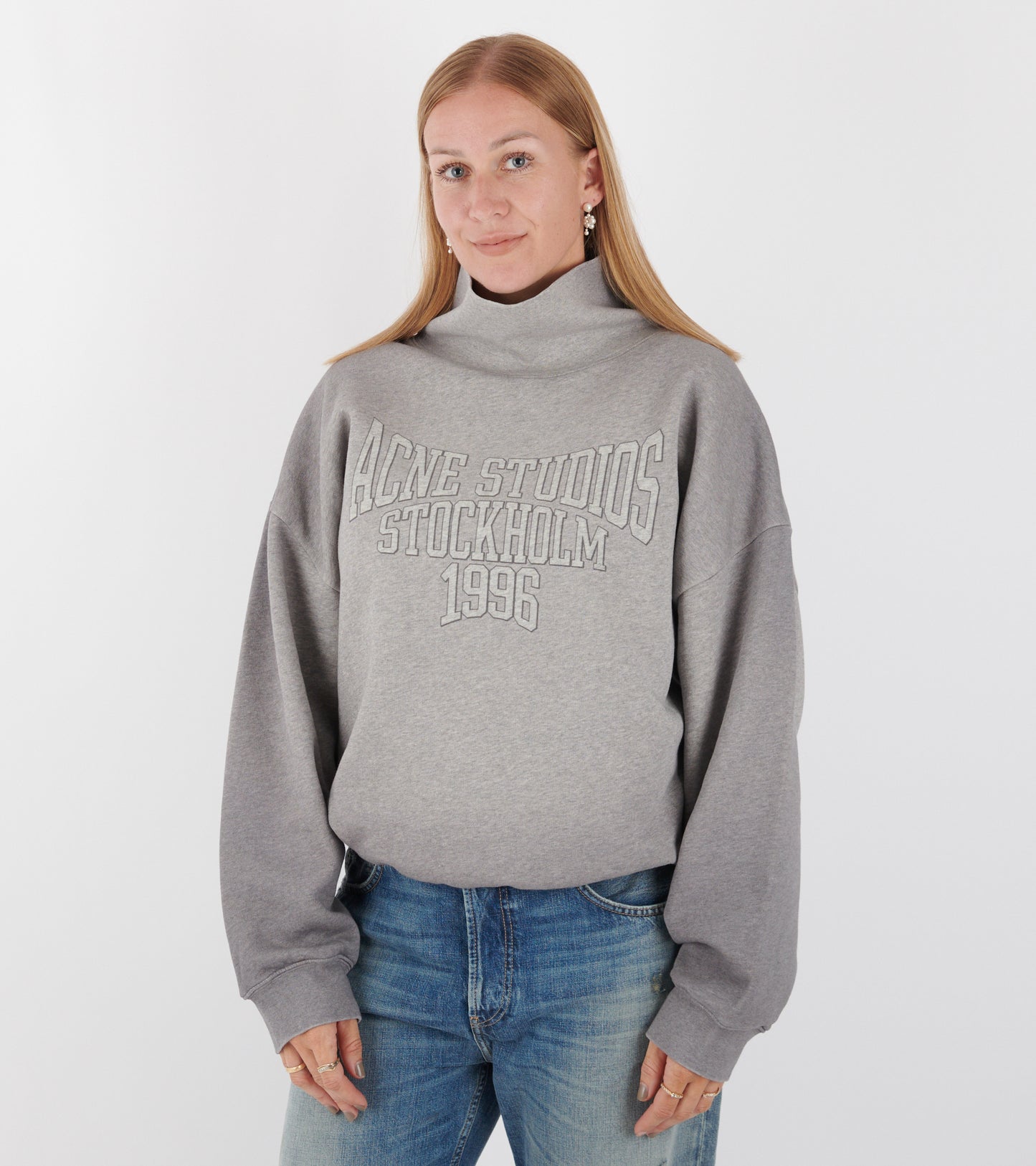 Logo Fleece Sweatshirt Grey Melange